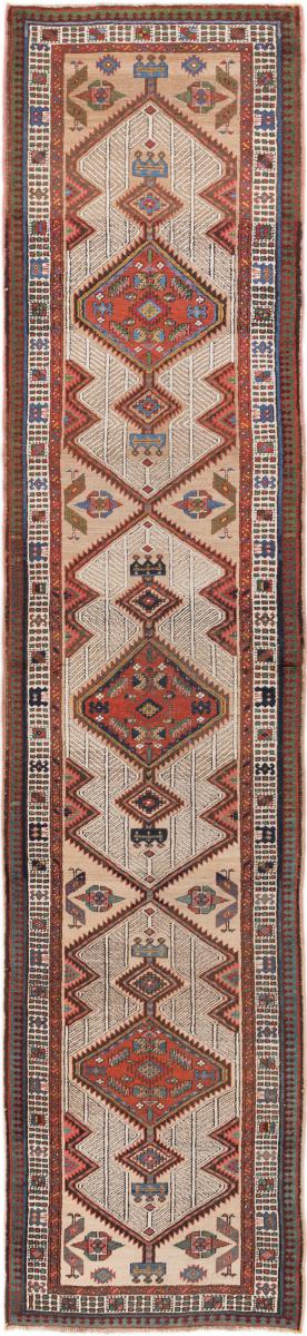 Perserteppich Heriz Alt 14'6"x3'3" 14'6"x3'3", Perserteppich Handgeknüpft