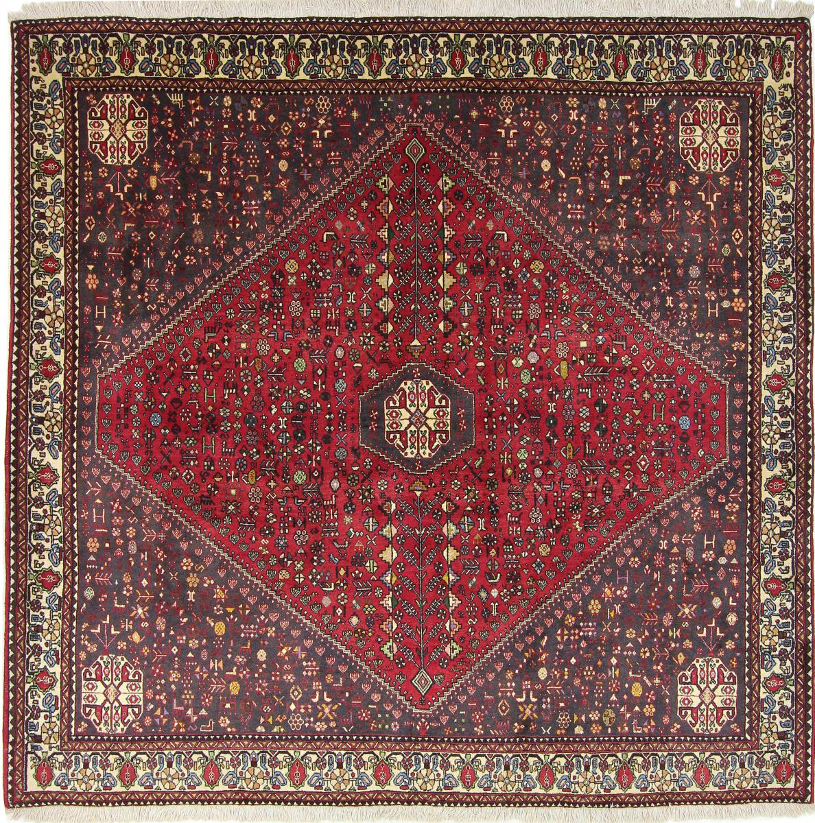 Persian Rug Abadeh Sherkat 221x214 221x214, Persian Rug Knotted by hand