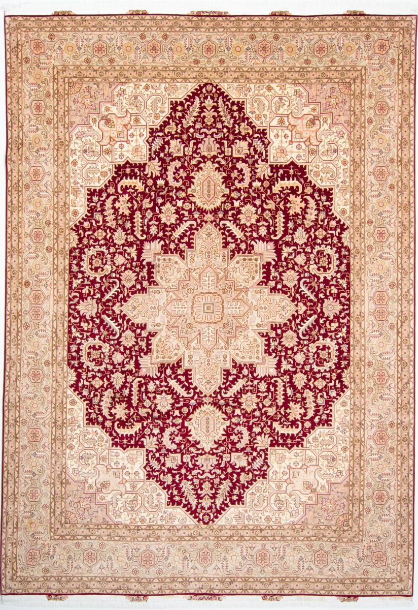 Tapete persa Tabriz 50Raj 345x244 345x244, Tapete persa Atado à mão