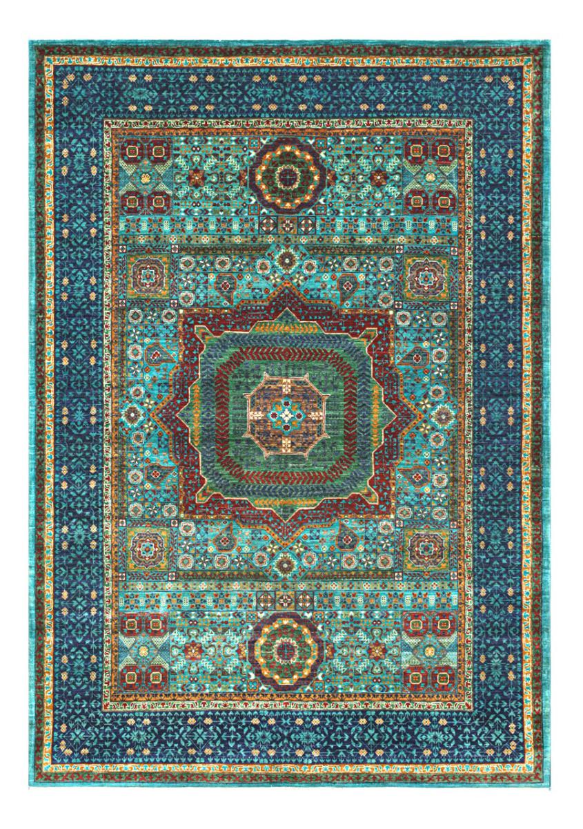 Afghan rug Mamluk 246x180 246x180, Persian Rug Knotted by hand