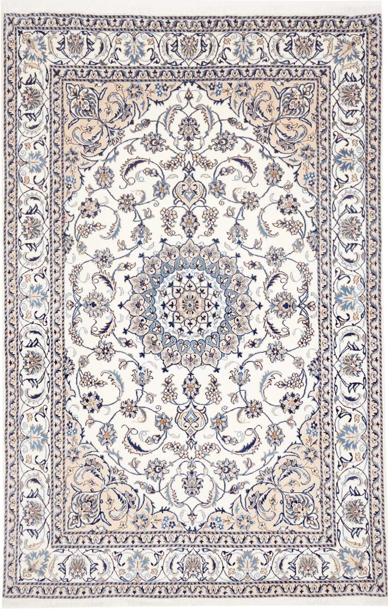 Persisk tæppe Nain 297x196 297x196, Persisk tæppe Knyttet i hånden