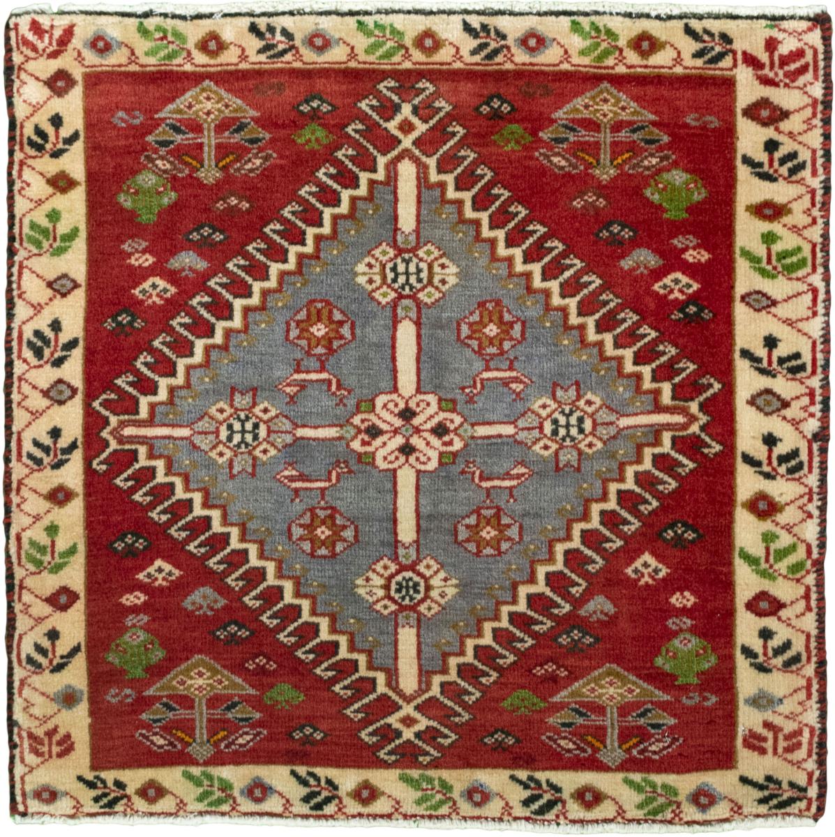 Persian Rug Shiraz 61x64 61x64, Persian Rug Knotted by hand