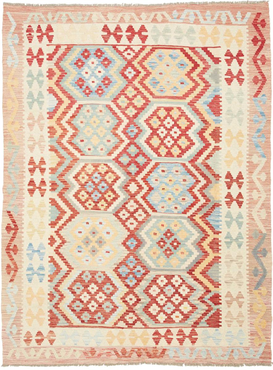 Tapis afghan Kilim Afghan 211x157 211x157, Tapis persan Tissé à la main
