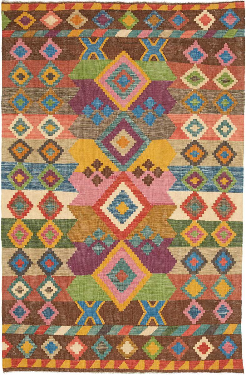 Αφγανικό χαλί Κιλίμ Afghan 191x125 191x125, Περσικό χαλί Χειροποίητο υφαντό