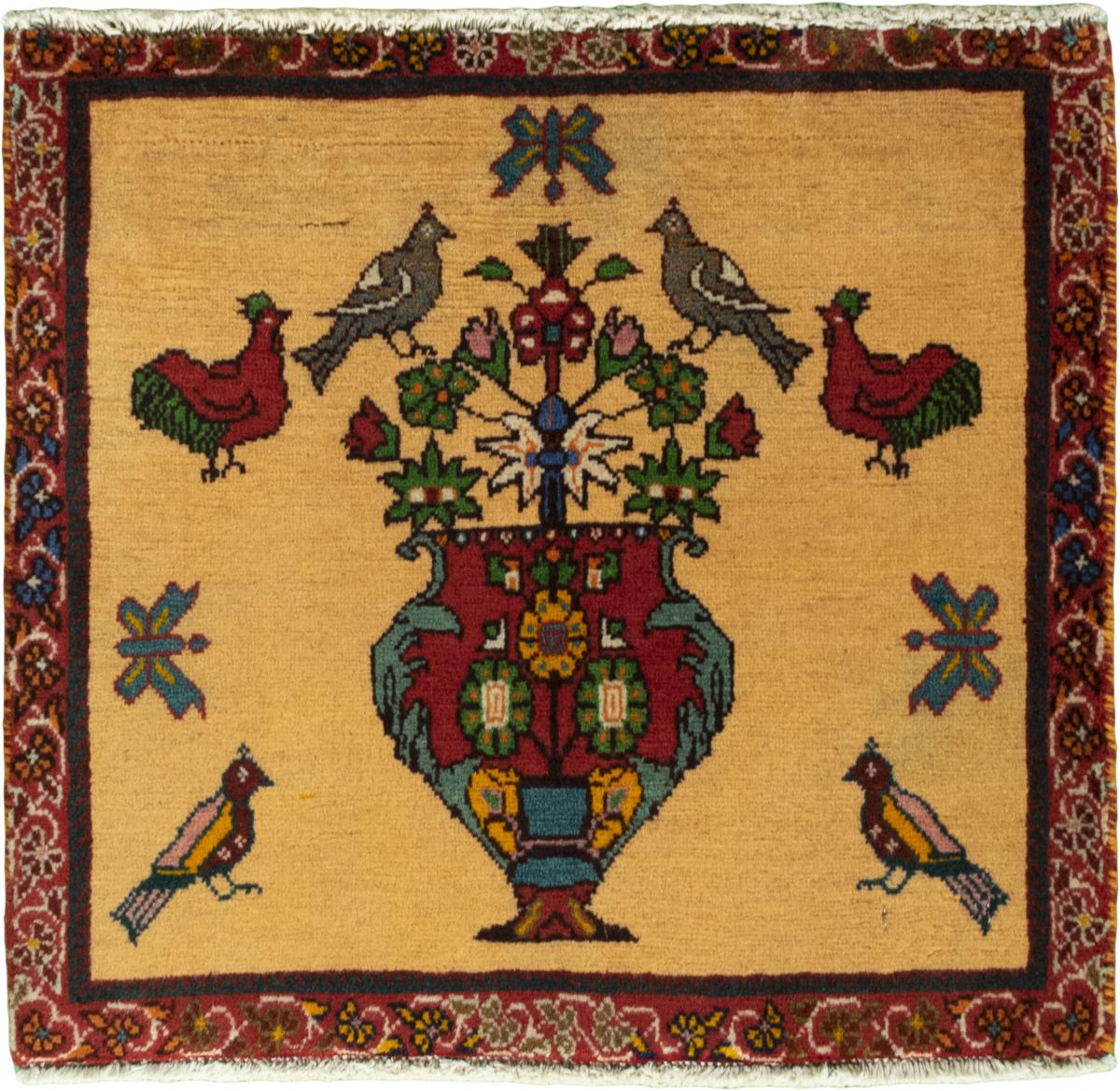 Persian Rug Shiraz 54x56 54x56, Persian Rug Knotted by hand