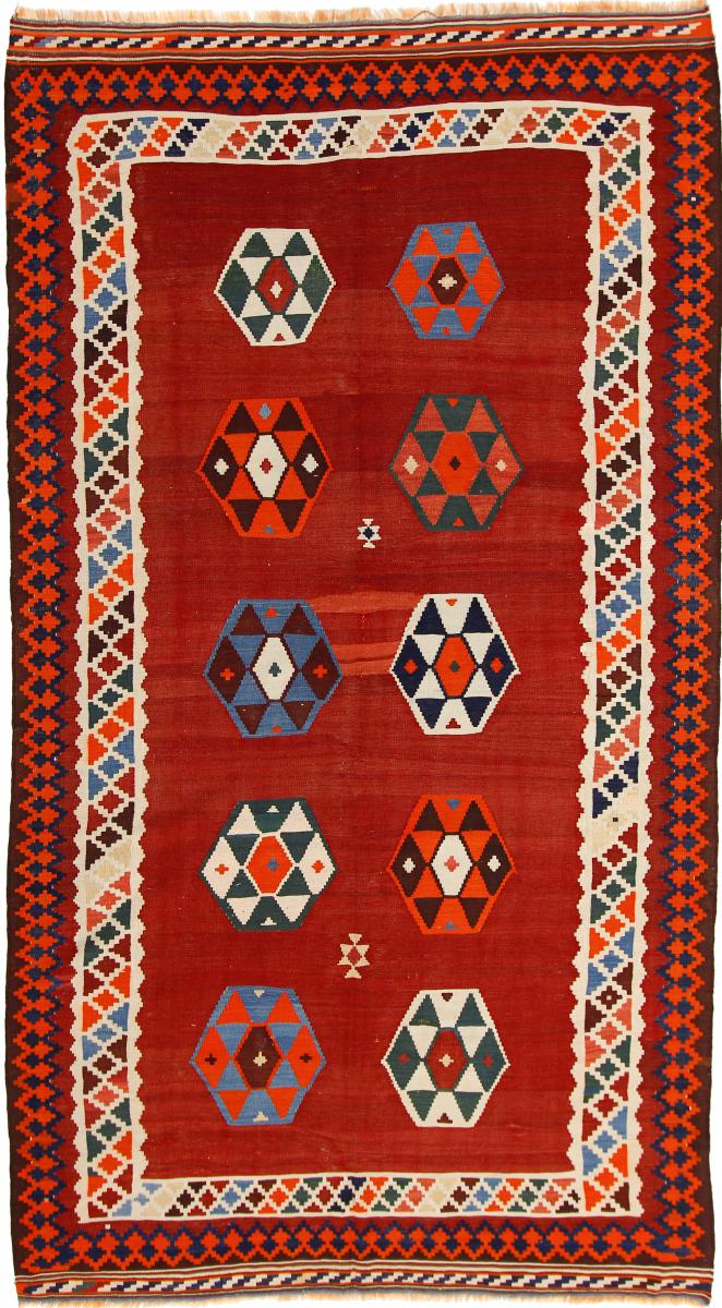 Tapete persa Kilim Fars Ghashghai 281x153 281x153, Tapete persa Tecido à mão