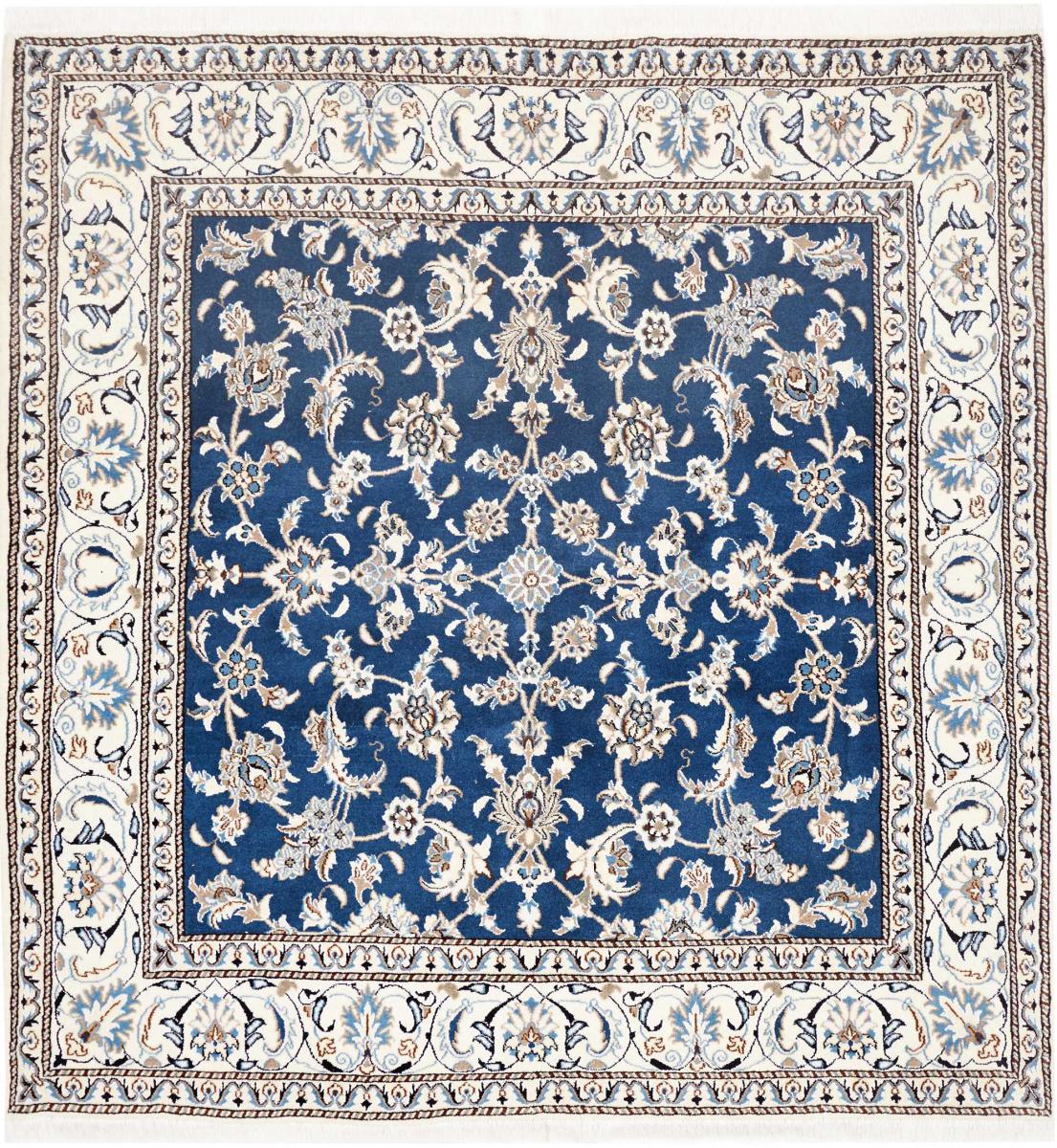 Alfombra persa Nain 202x194 202x194, Alfombra persa Anudado a mano