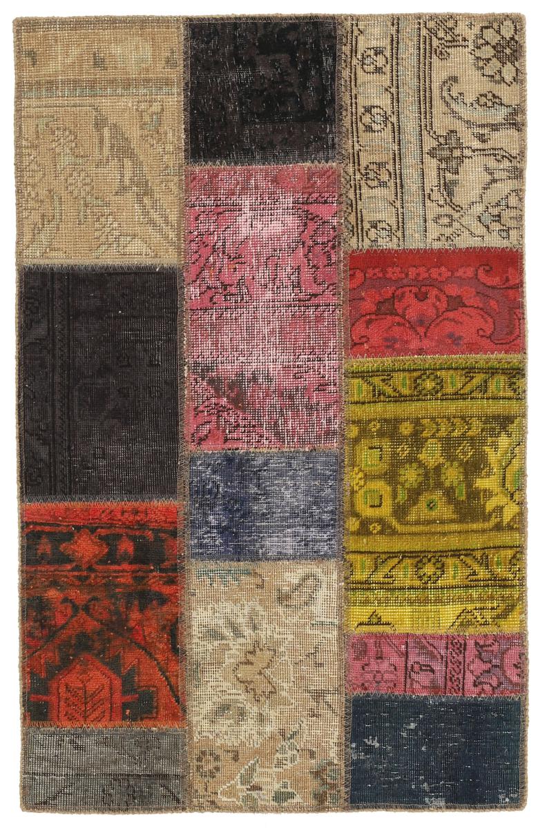 Alfombra persa Patchwork 125x79 125x79, Alfombra persa Anudado a mano