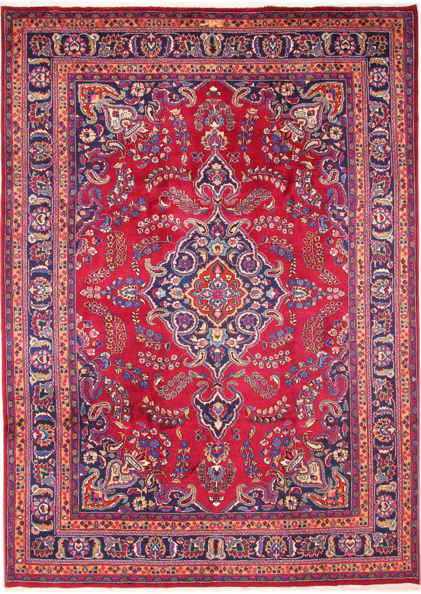 Persian Rug Mashhad Khorasan 346x244 346x244, Persian Rug Knotted by hand