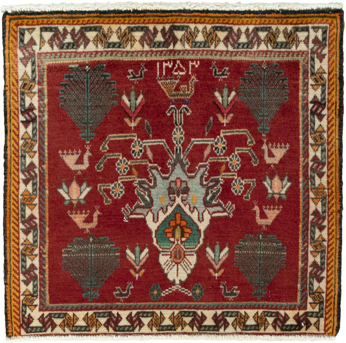 Tappeto persiano Shiraz 57x59 57x59, Tappeto persiano Annodato a mano