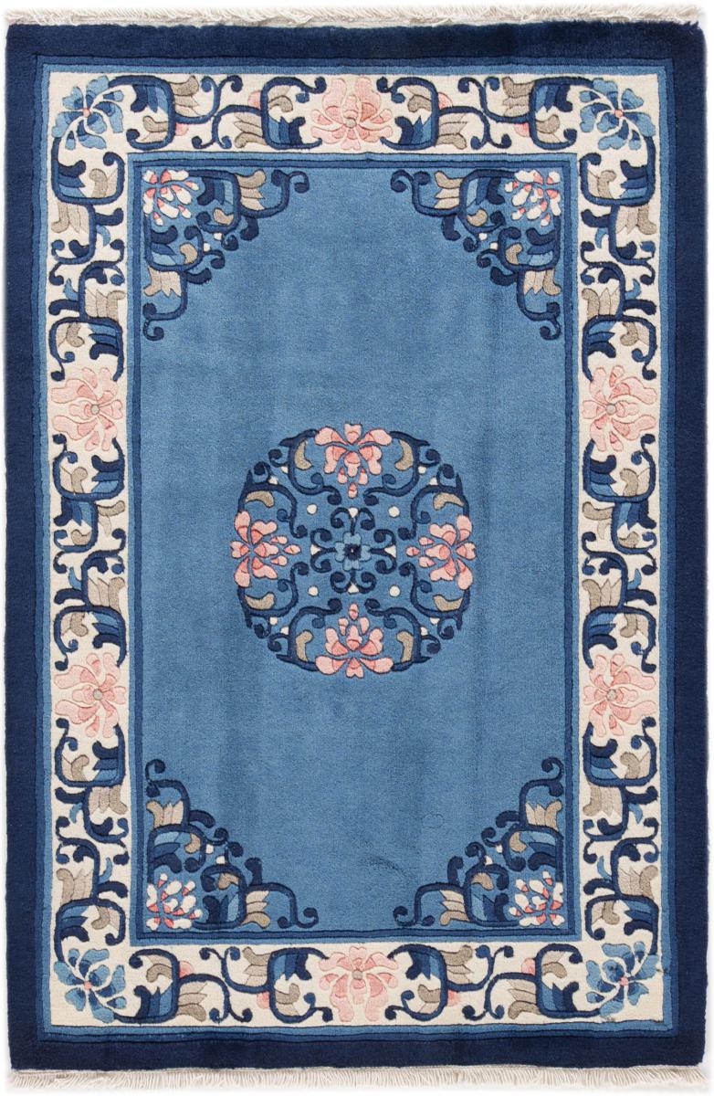 Kinesisk tæppe Kina Peking 91x61 91x61, Persisk tæppe Knyttet i hånden