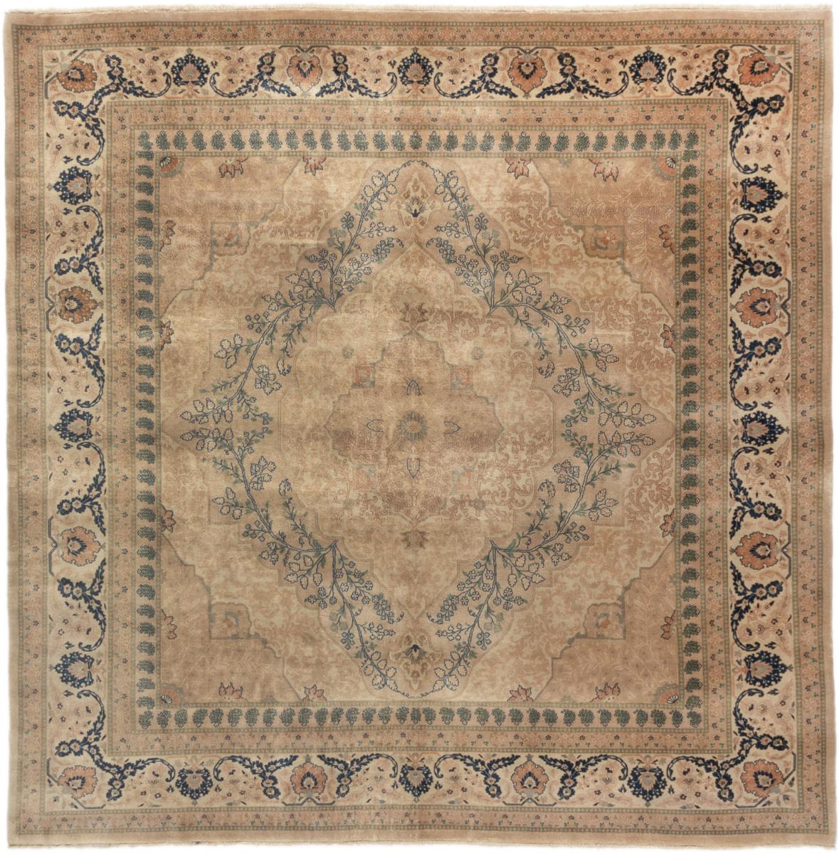 Tapis indien Indo Tabriz Haj Jalili 305x304 305x304, Tapis persan Noué à la main