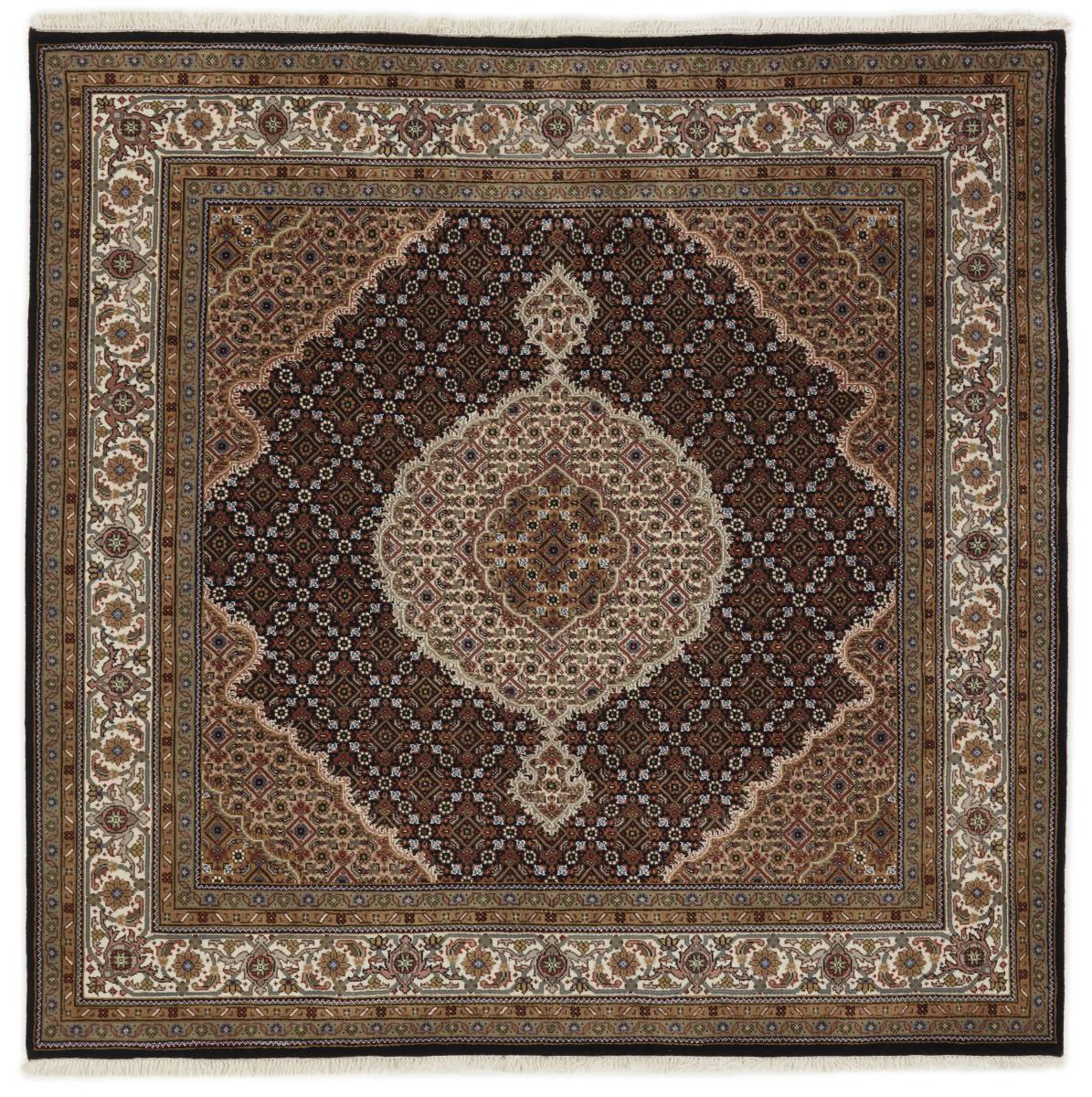 Indo rug Indo Tabriz 202x204 202x204, Persian Rug Knotted by hand