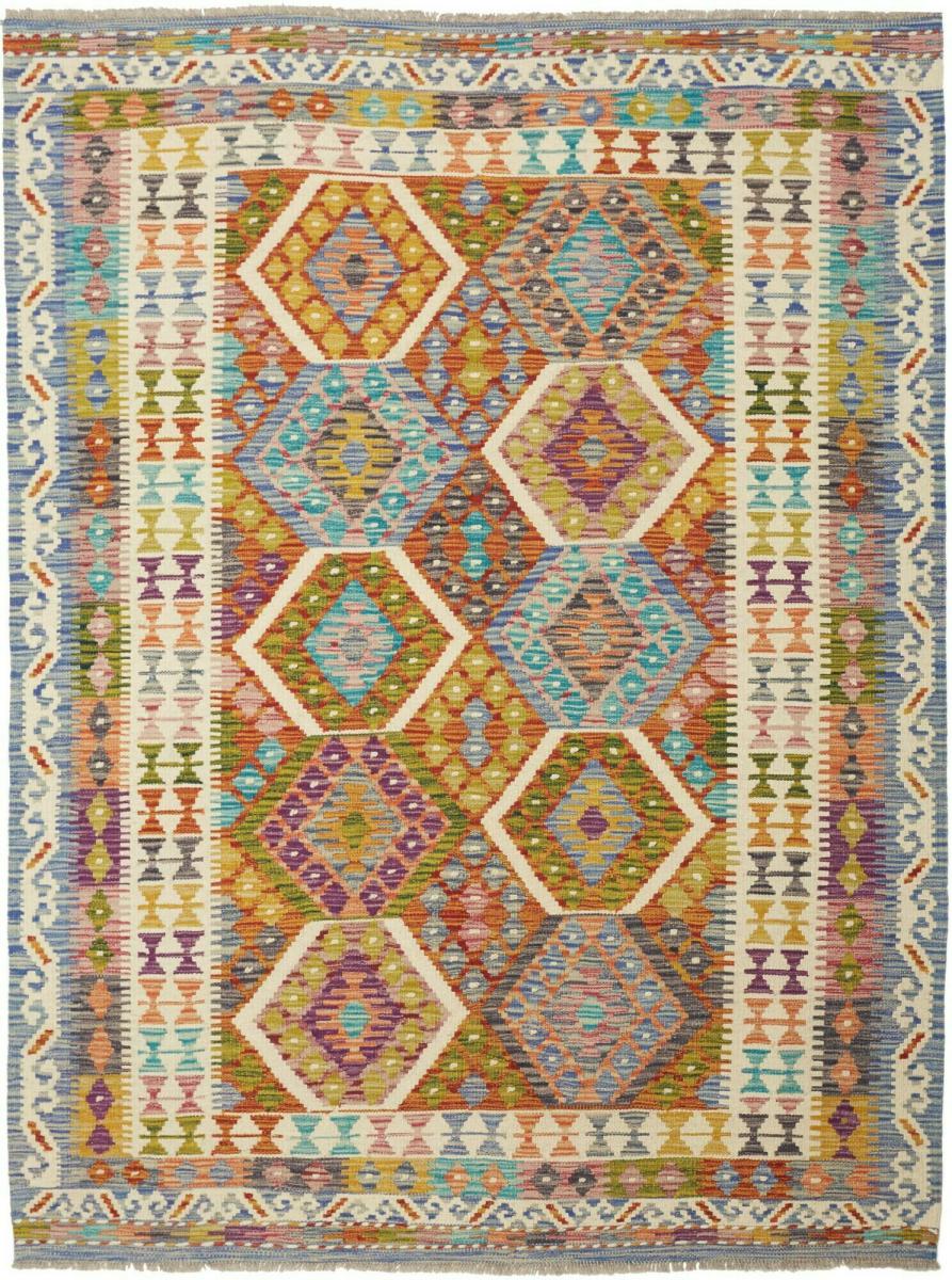 Tapete afegão Kilim Afegão 201x151 201x151, Tapete persa Tecido à mão