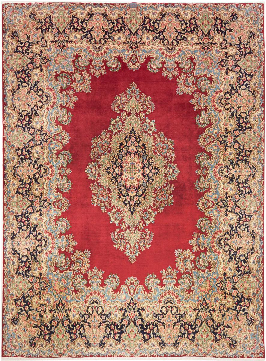 Tapis persan Kerman 345x254 345x254, Tapis persan Noué à la main