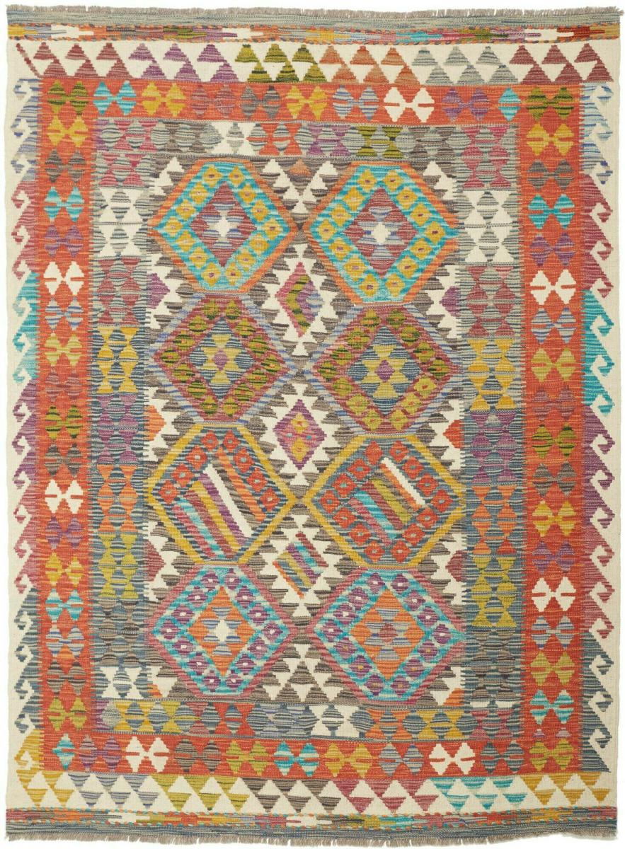 Tapete afegão Kilim Afegão 203x152 203x152, Tapete persa Tecido à mão