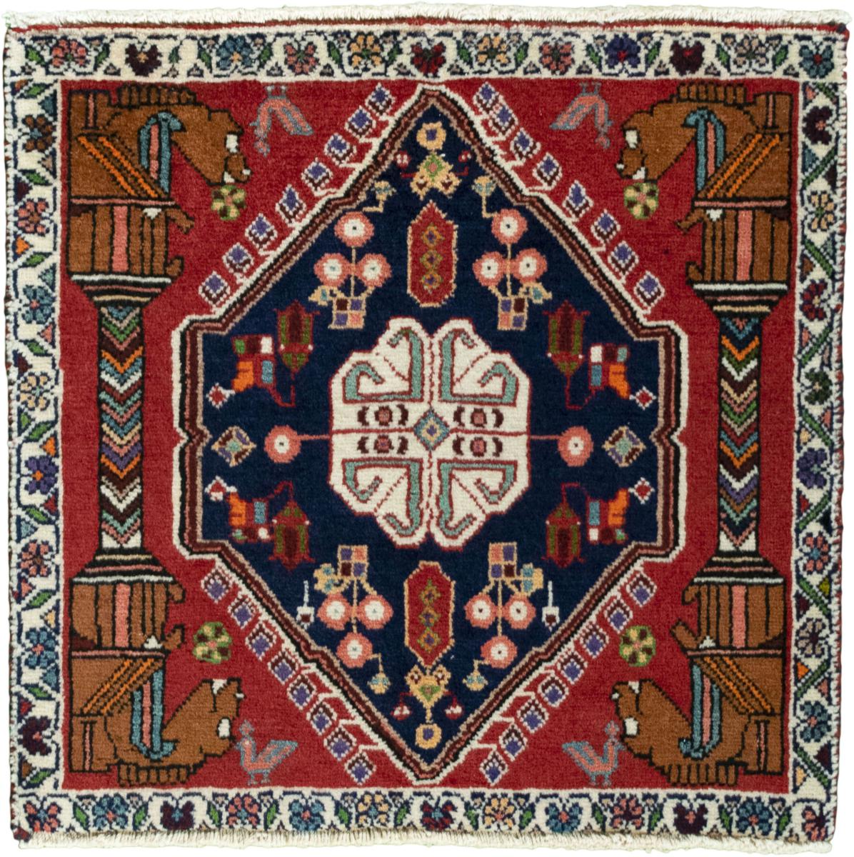 Persian Rug Shiraz 59x63 59x63, Persian Rug Knotted by hand