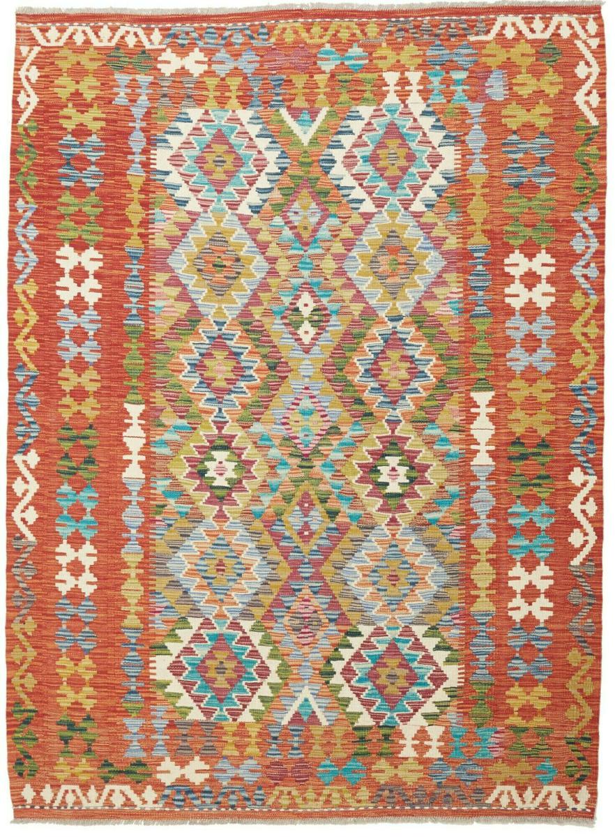 Tapete afegão Kilim Afegão 207x152 207x152, Tapete persa Tecido à mão