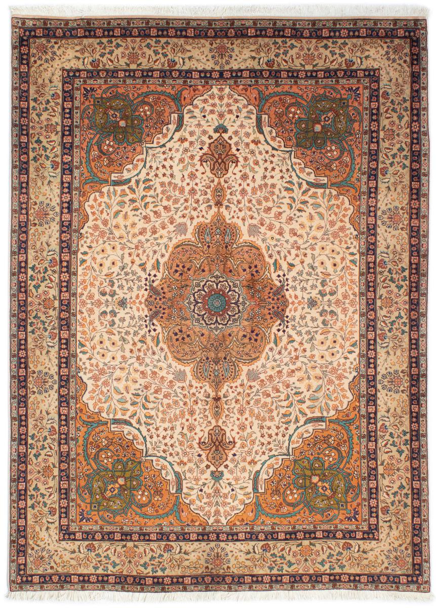 Tapete persa Tabriz 50Raj 199x144 199x144, Tapete persa Atado à mão