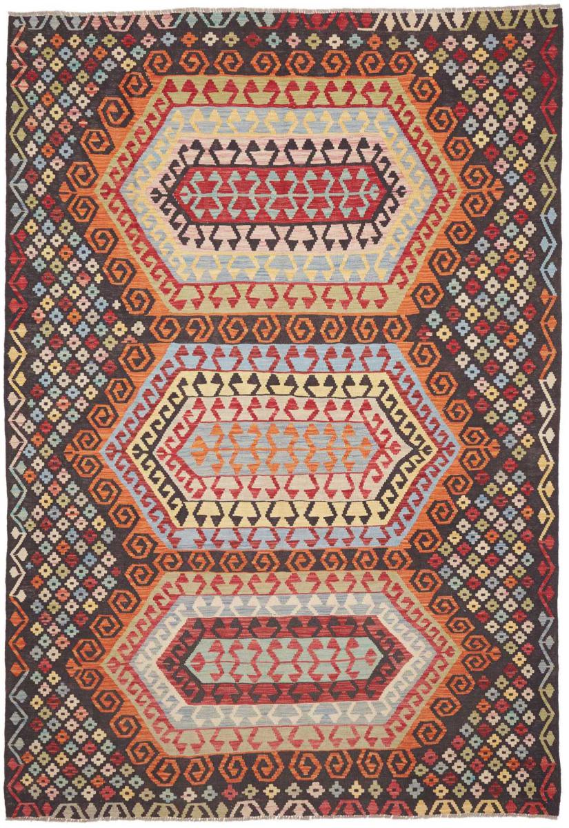 Alfombra afgana Kelim Afghan 291x202 291x202, Alfombra persa Tejido a mano