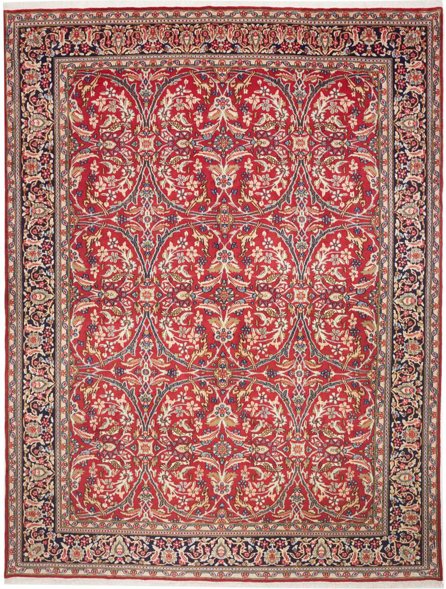 Περσικό χαλί Kerman 379x287 379x287, Περσικό χαλί Οι κόμποι έγιναν με το χέρι