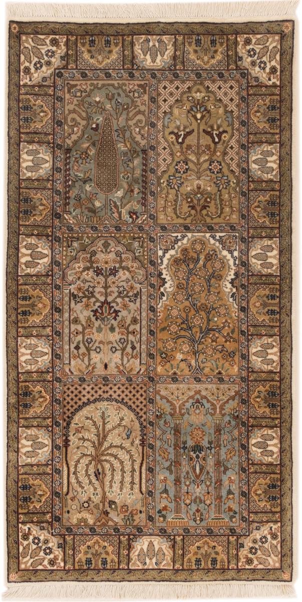 Tapis indien Indo Tabriz 138x74 138x74, Tapis persan Noué à la main