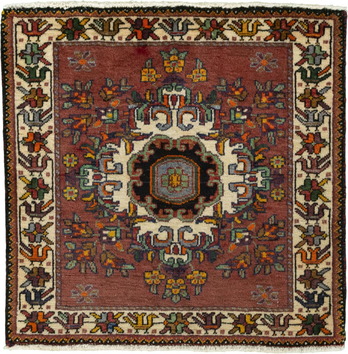 Tapis persan Shiraz 65x63 65x63, Tapis persan Noué à la main