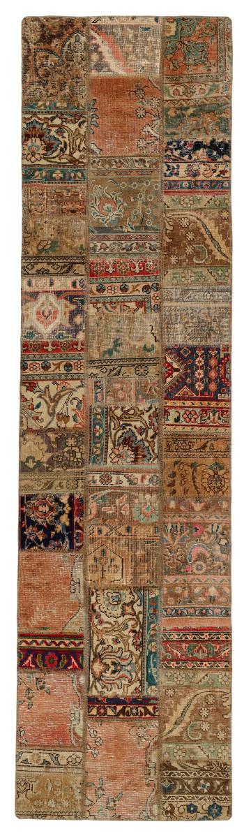 Persian Rug Patchwork 307x80 307x80, Persian Rug Knotted by hand