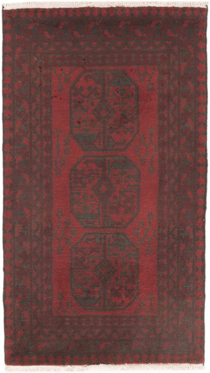 Afghanischer Teppich Afghan Akhche 126x72 126x72, Perserteppich Handgeknüpft