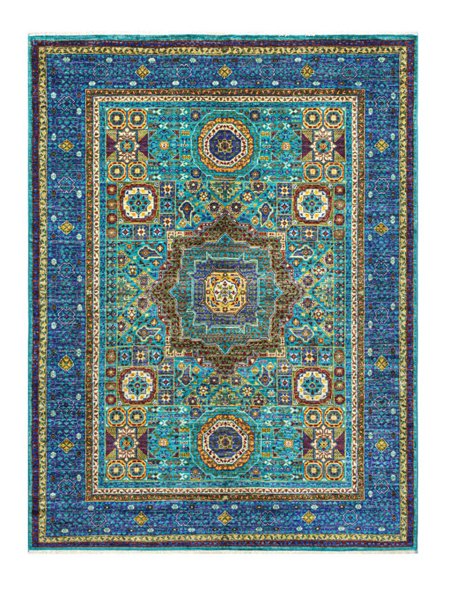 Afghansk tæppe Mamluk 205x158 205x158, Persisk tæppe Knyttet i hånden