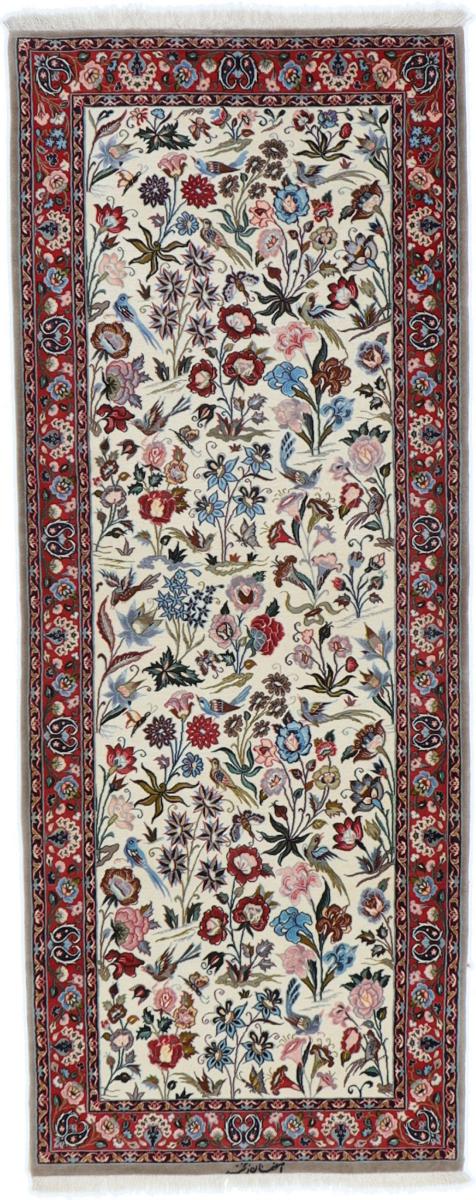 Alfombra persa Isfahán Urdimbre de Seda 207x81 207x81, Alfombra persa Anudado a mano