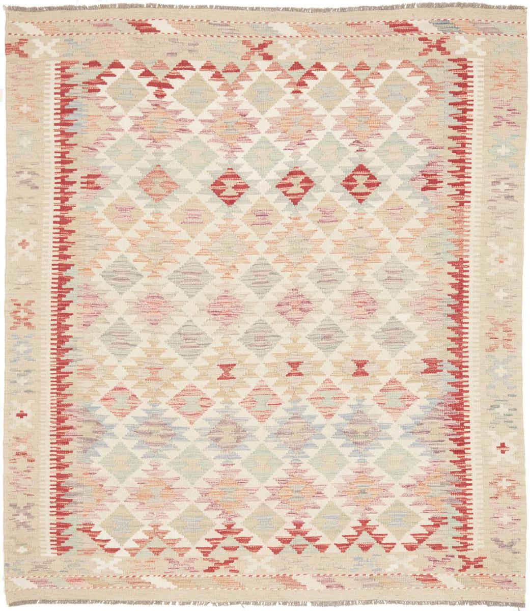 Afghanska mattan Kilim Afghan 196x153 196x153, Persisk matta handvävd 