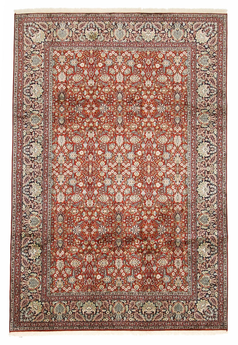 Tapete indiano Kashmir Pura Seda 274x189 274x189, Tapete persa Atado à mão