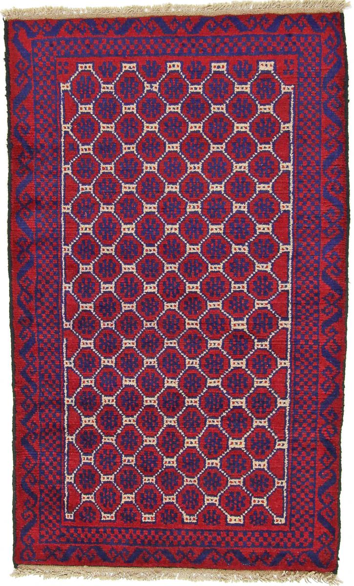 Tapis afghan Baloutche 134x79 134x79, Tapis persan Noué à la main