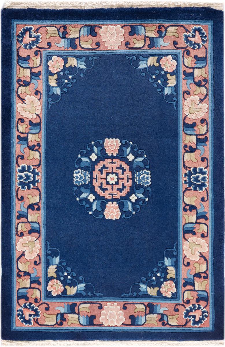 Kinesisk tæppe Kina Peking 94x62 94x62, Persisk tæppe Knyttet i hånden