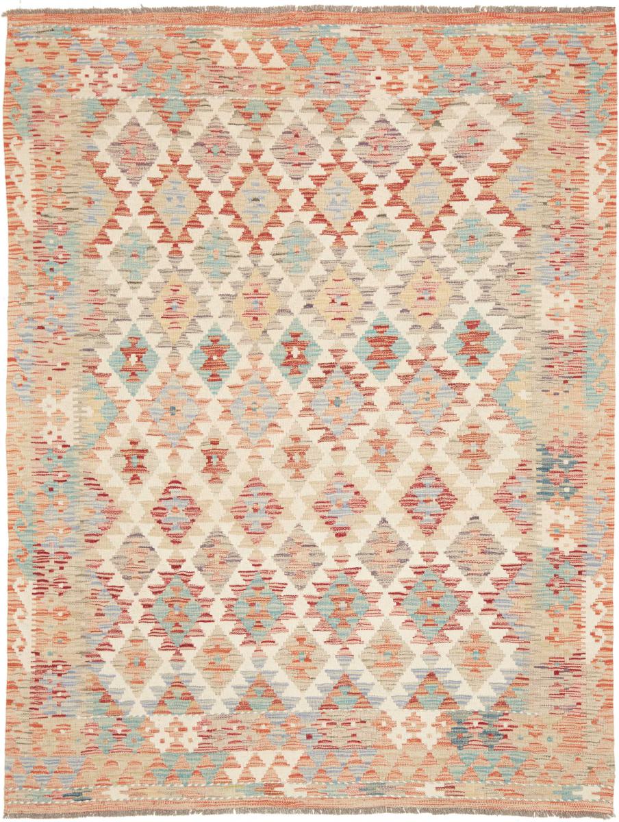 Afghaans tapijt Kilim Afghan 204x155 204x155, Perzisch tapijt Handgeweven
