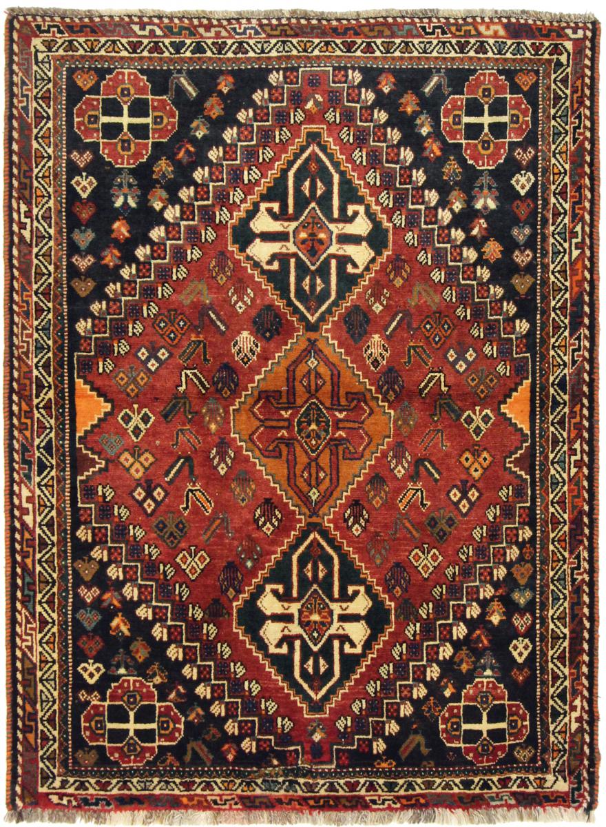 Tapete persa Ghashghai 163x120 163x120, Tapete persa Atado à mão