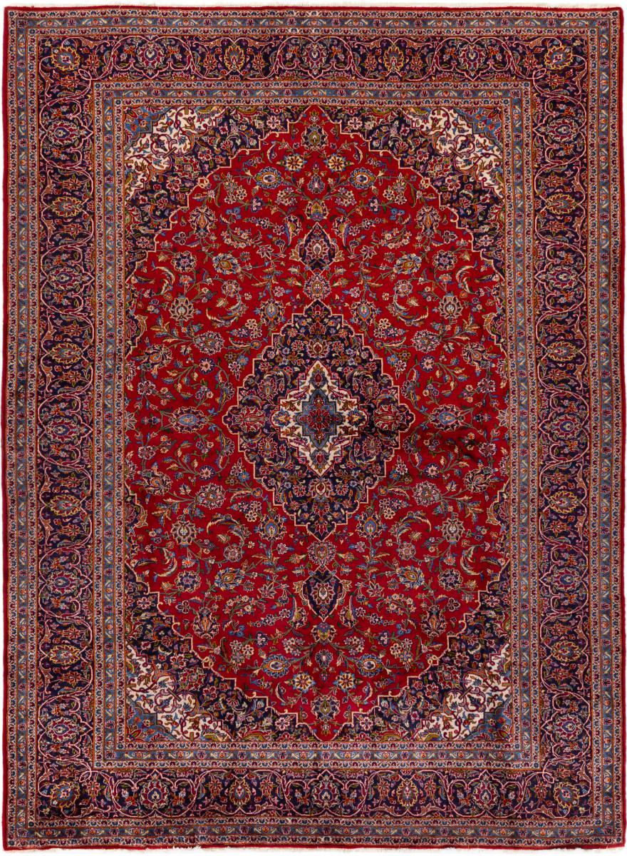 Tapis persan Kashan 397x296 397x296, Tapis persan Noué à la main
