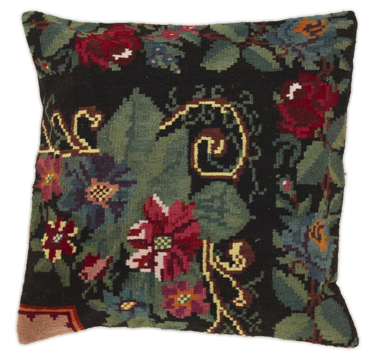 Alfombra india Kilim Rosen Kissen 66x66 66x66, Alfombra persa Tejido a mano