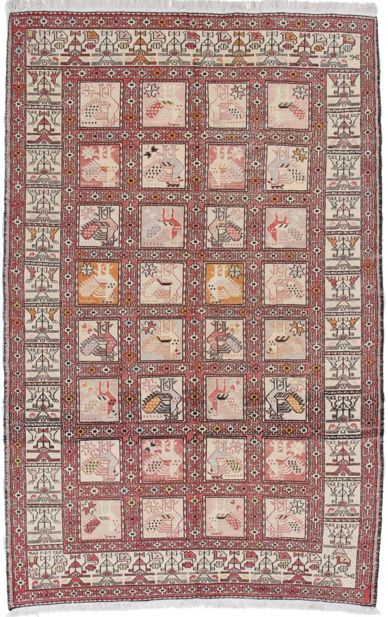 Tapete persa Kilim Fars 6'2"x4'0" 6'2"x4'0", Tapete persa Tecido à mão