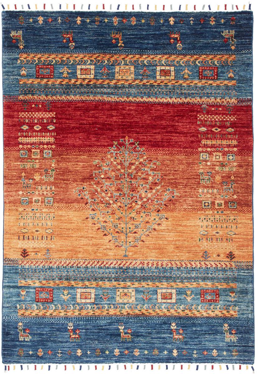 Pakistani rug Design Arijana 5'7"x4'0" 5'7"x4'0", Persian Rug Knotted by hand