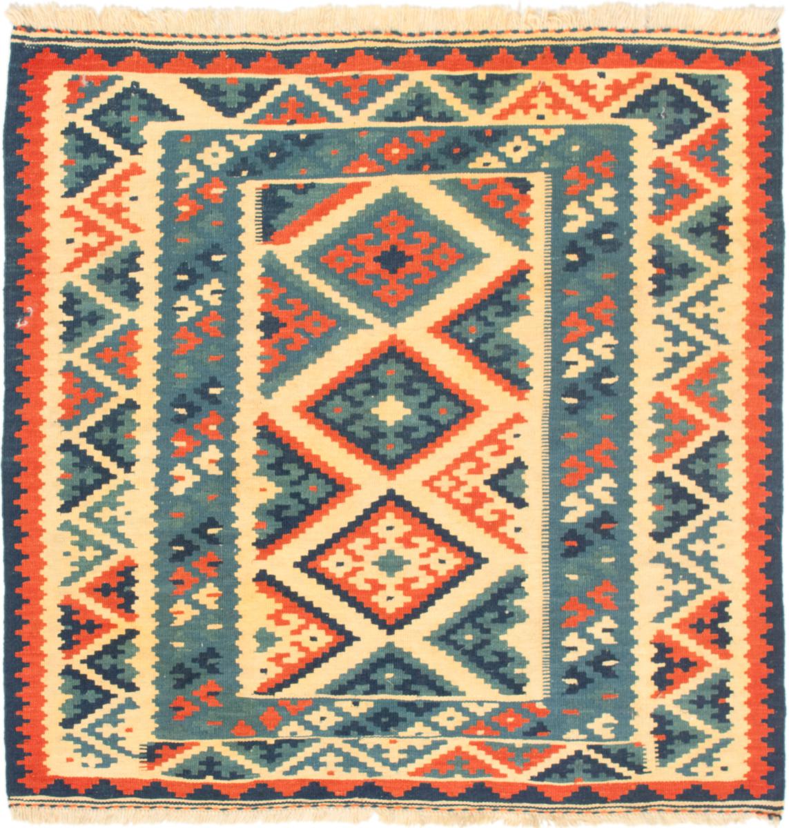 Tapete persa Kilim Fars 102x99 102x99, Tapete persa Tecido à mão