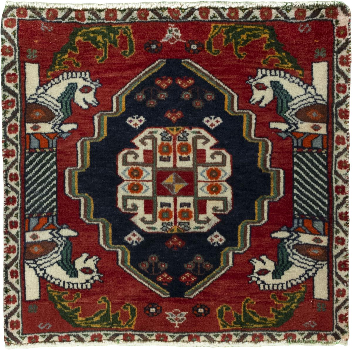Persian Rug Shiraz 53x56 53x56, Persian Rug Knotted by hand
