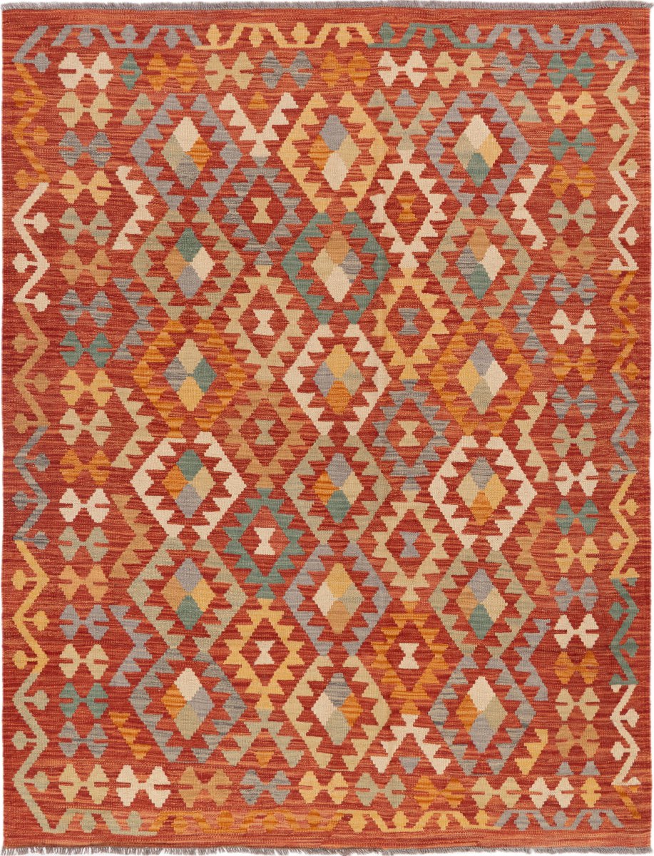 Afgán szőnyeg Kilim Afgán 199x152 199x152, Perzsa szőnyeg Kézzel szőtt
