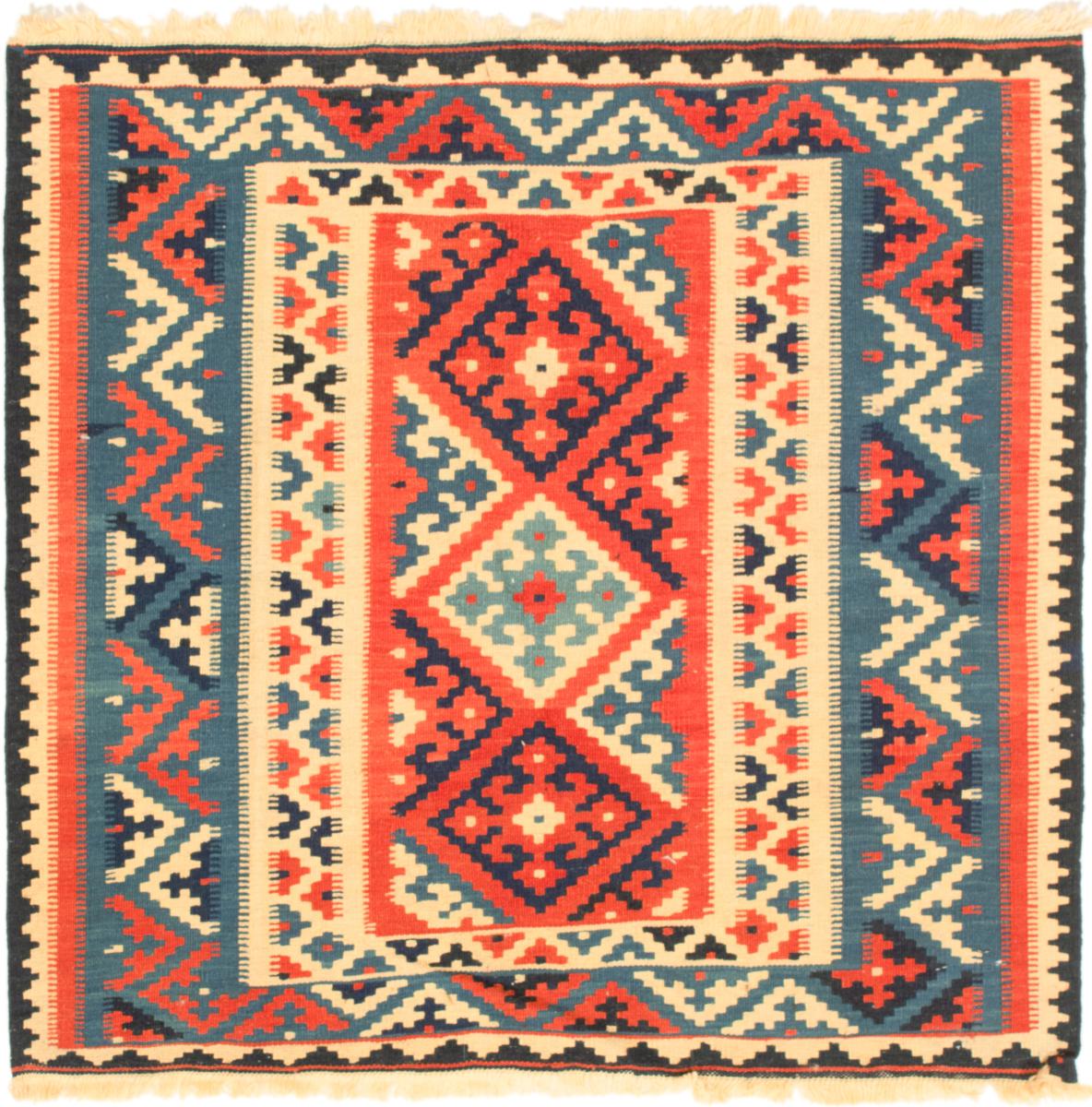 Tapete persa Kilim Fars 105x100 105x100, Tapete persa Tecido à mão