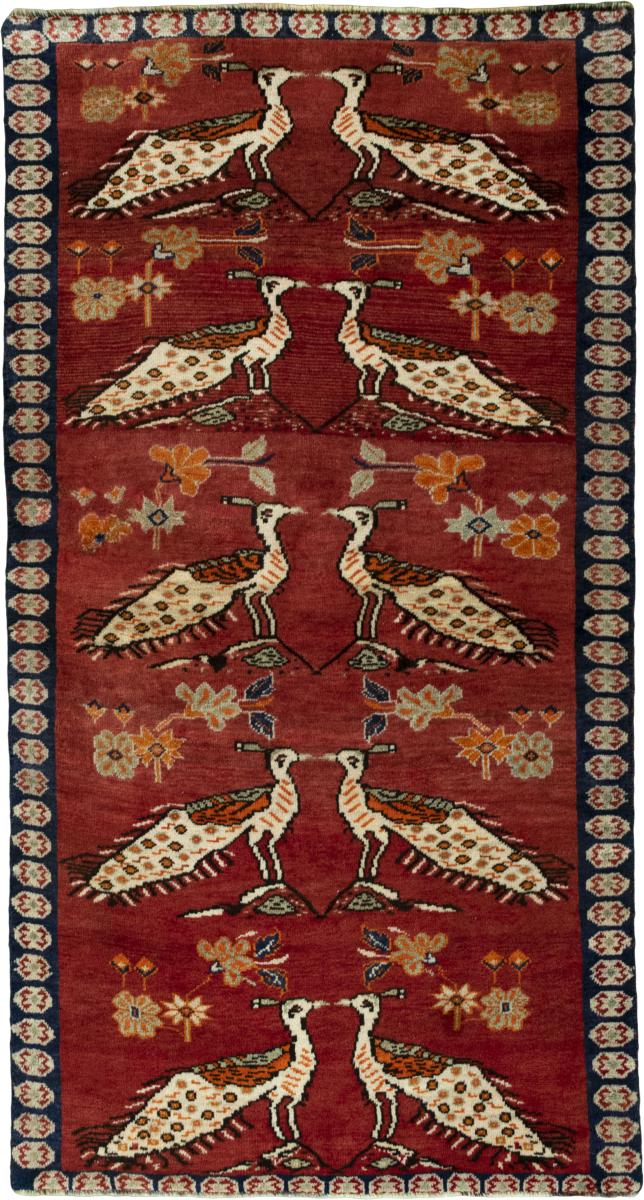 Persian Rug Persian Gabbeh Ghashghai 185x99 185x99, Persian Rug Knotted by hand