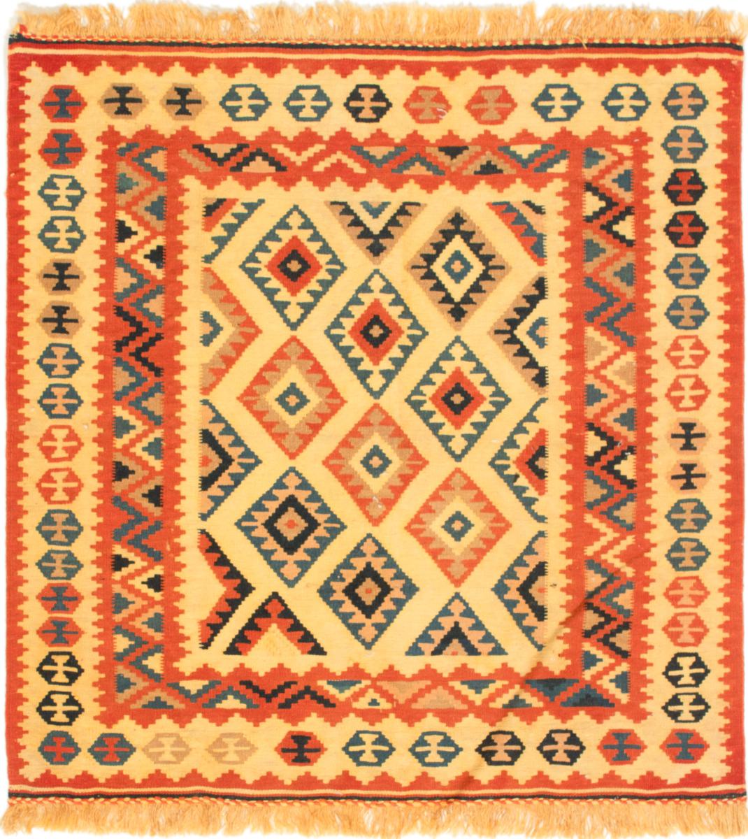 Tapete persa Kilim Fars 102x99 102x99, Tapete persa Tecido à mão