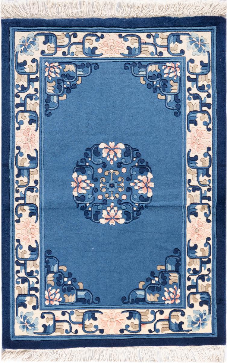 Kinesisk tæppe Kina Peking 91x61 91x61, Persisk tæppe Knyttet i hånden