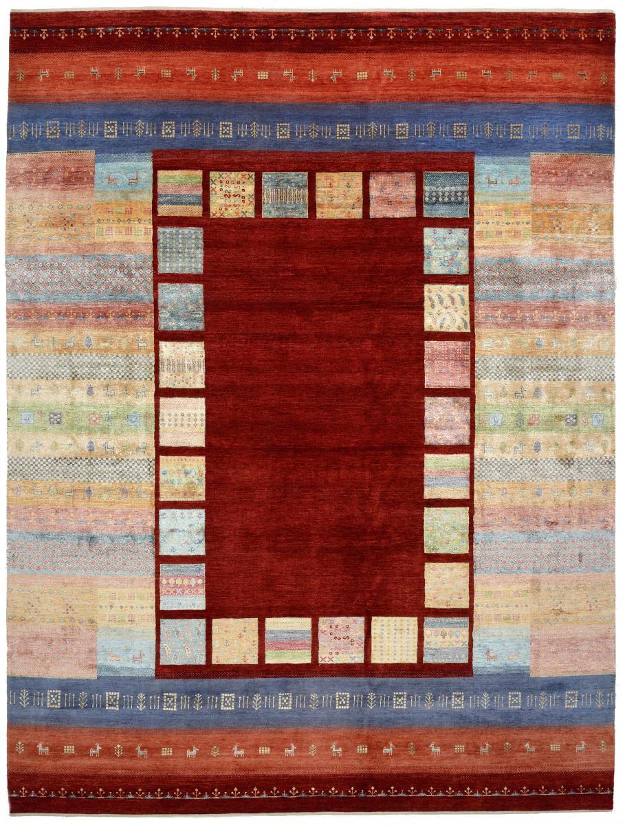 Tapis indien Gabbeh Loribaft Design 338x252 338x252, Tapis persan Noué à la main