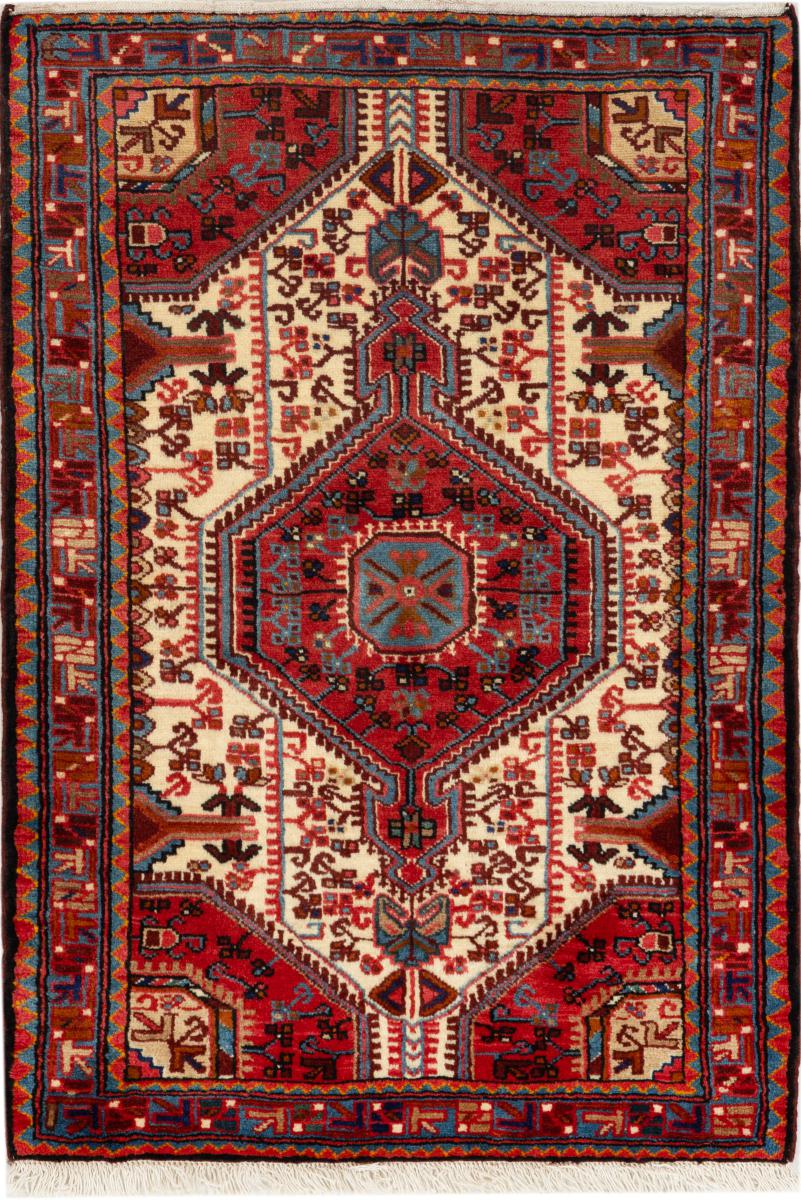 Perserteppich Nahavand 4'2"x2'9" 4'2"x2'9", Perserteppich Handgeknüpft